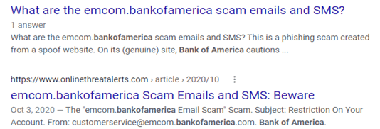 Search the email address